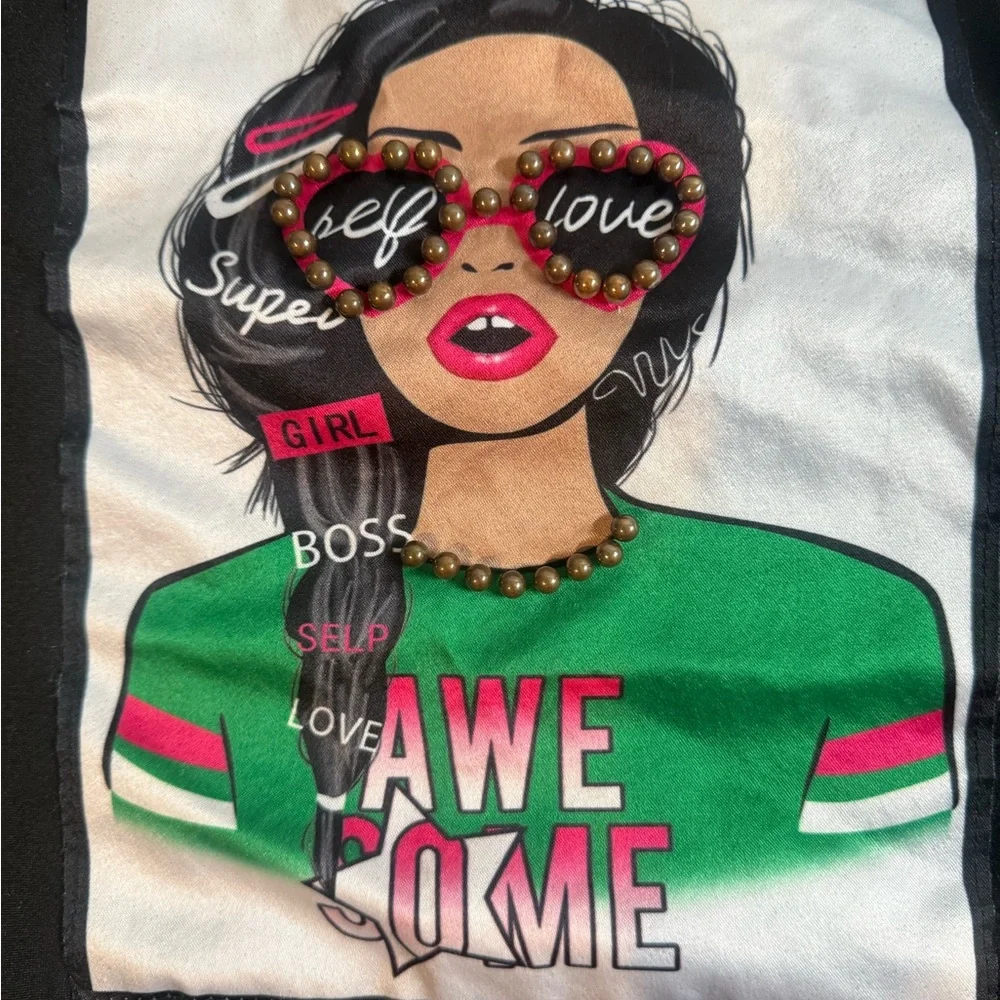 Black Long Sleeve Graphic Tee